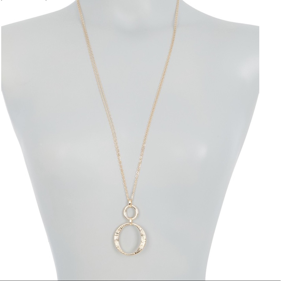New 14th & Union Double Circle Pendant Necklace